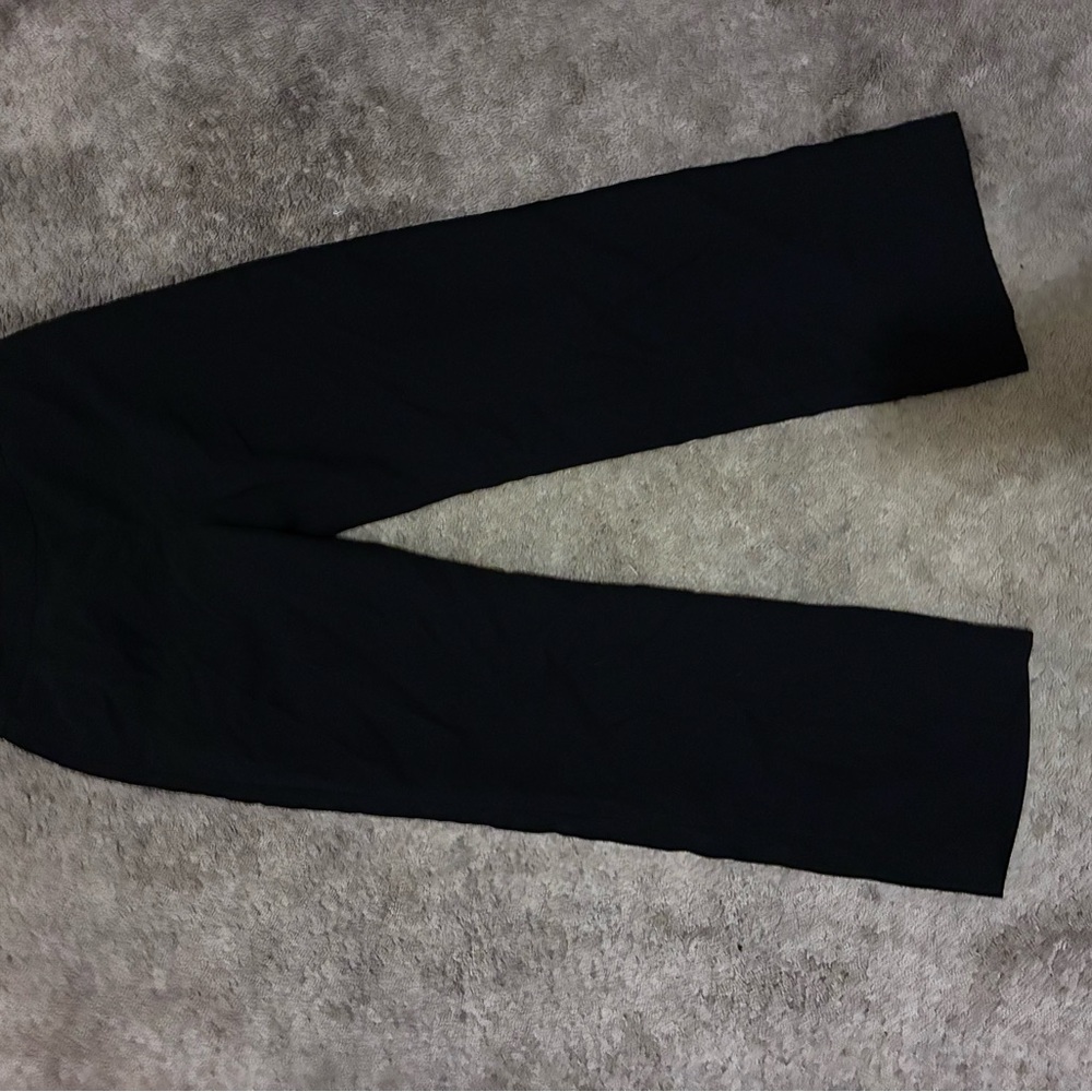 Black Wide-Leg Dress Pants